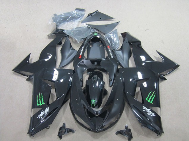 Comprar Carenados Moto Kawasaki ZX10R 2006-2007 - Negro Brillante Verde Monstruo