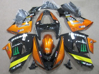 Comprar Carenados Moto Kawasaki ZX10R 2006-2007 - Naranja Amarillo Negro Brillante Verde Monstruo