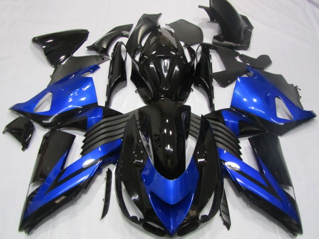 Comprar Carenados Moto Kawasaki ZX14R ZZR1400 2006-2011 - Azul Negro Brillante
