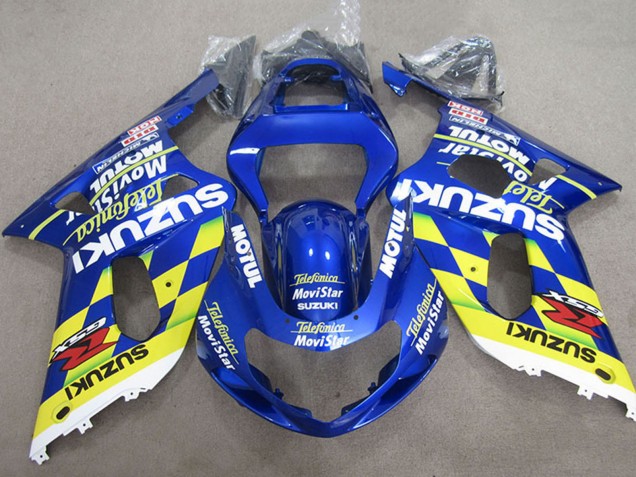 Comprar Carenados Moto Suzuki GSXR 600 2001-2003 - Azul Amarillo Telefonica MoviStar