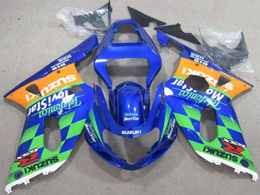Comprar Carenados Moto Suzuki GSXR 600 2001-2003 - Azul Naranja Verde Telefonica MoviStar