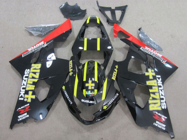 Comprar Carenados Moto Suzuki GSXR 600 2004-2005 - Negro Brillante Rojo Amarillo Rizla