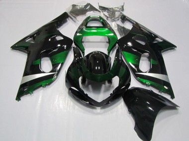 Comprar Carenados Moto Suzuki GSXR 750 2001-2003 - Negro Brillante Verde Plata