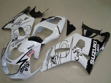Comprar Carenados Moto Suzuki GSXR 750 2001-2003 - Blanco Negro Alstare Corona Extra Motul