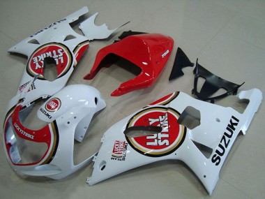 Comprar Carenados Moto Suzuki GSXR 750 2001-2003 - Blanco Rojo Lucky Strike