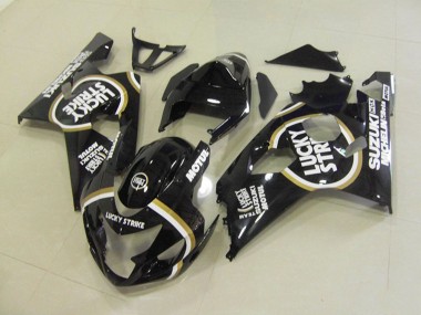 Comprar Carenados Moto Suzuki GSXR 750 2004-2005 - Negro Brillante Blanco Lucky Strike Motul