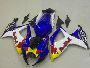 Comprar Carenados Moto Suzuki GSXR 750 2006-2007 - Azul Blanco Amarillo Rojo Bull