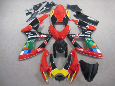 Comprar Carenados Moto Suzuki GSXR 750 2006-2007 - Rojo Negro Amarillo Verde JOMO