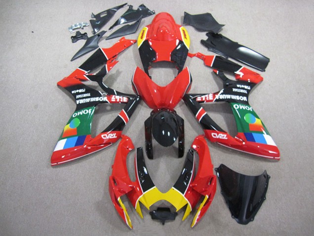 Comprar Carenados Moto Suzuki GSXR 750 2006-2007 - Rojo Negro Amarillo Verde JOMO