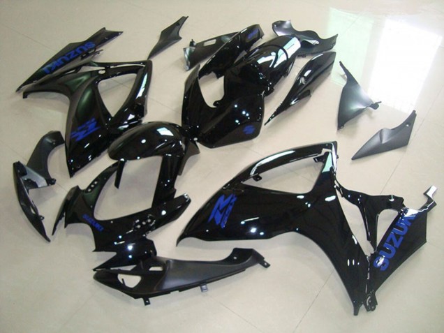 Comprar Carenados Moto Suzuki GSXR 750 2006-2007 - Negro Brillante Azul Calcomanía