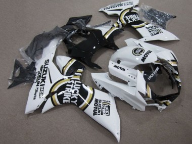 Comprar Carenados Moto Suzuki GSXR 750 2011-2024 - Blanco Lucky Strike Negro Motul