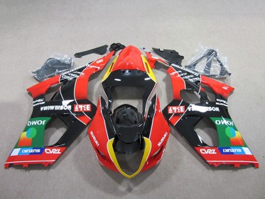 Comprar Carenados Moto Suzuki GSXR 1000 2003-2004 - Rojo Amarillo Verde Negro