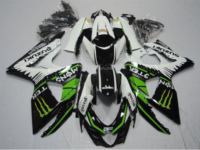 Comprar Carenados Moto Suzuki GSXR 1000 2009-2016 - Blanco Verde Monstruo Negro Pizzoli