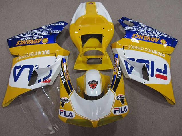 Comprar Carenados Moto Ducati 748 1993-2005 - Amarillo Blanco Azul Fila
