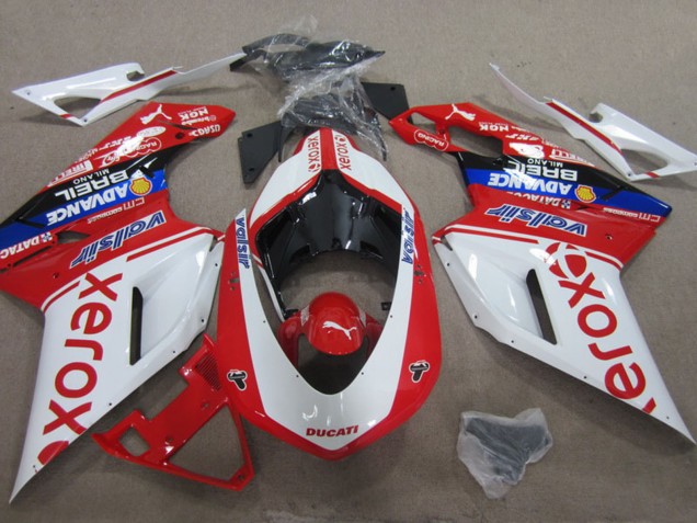 Comprar Carenados Moto Ducati 1098 2007-2014 - Blanco Rojo Azul Negro Valsir Xerox