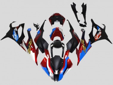 Comprar Carenados Moto BMW S1000RR 2019-2022 - Negro Azul Rojo Oro EstiloCarrera