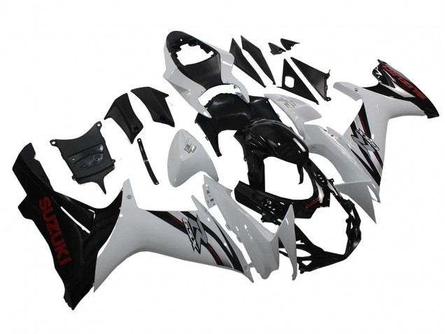 Comprar Carenados Moto Suzuki GSXR 600/750 2011-2024 - Blanco Negro Brillante