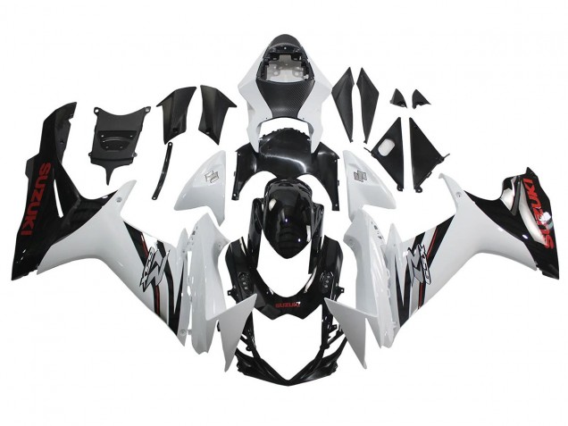 Comprar Carenados Moto Suzuki GSXR 600/750 2011-2024 - Blanco Negro Brillante