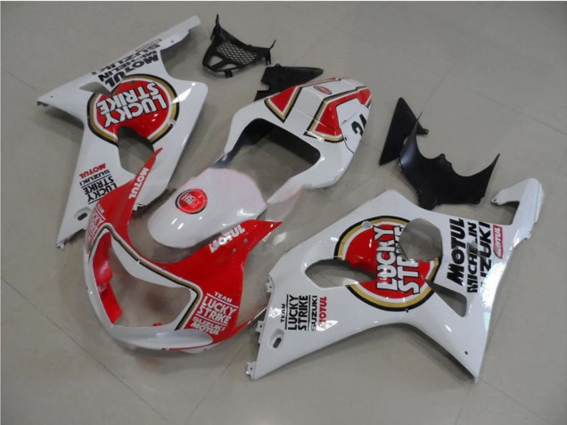 Comprar Carenados Moto Suzuki GSXR 1000 2000-2002 - Blanco Rojo Lucky Strike