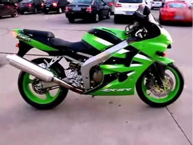 Comprar Carenado Moto Kawasaki ZX6R 2000-2002 - Verde Blanco Negro